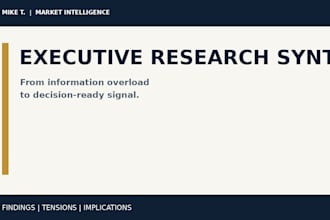 synthesize research into an executive brief