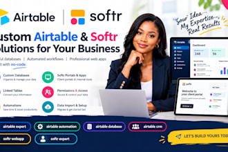 build a custom airtable database airtable automation CRM softr webapp
