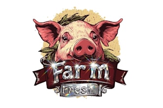 design high quality pig logo with unlimited revision