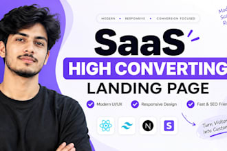 build a high converting saas landing page with react
