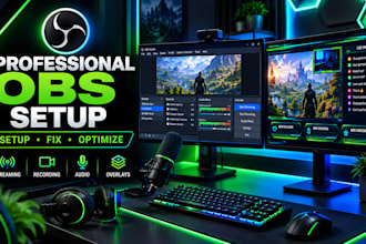 professionally setup and optimize your obs streamlabs stream for any platforms