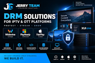setup a secure drm solution, drm panel for iptv and ott streaming platform