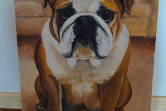 paint a custom pet portrait of your dog or cat