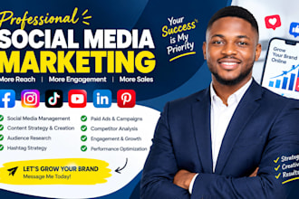 do social media marketing, management, content strategy and promotion