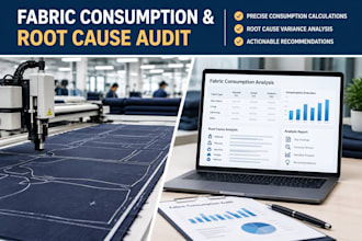 audit apparel fabric consumption and run root cause analysis