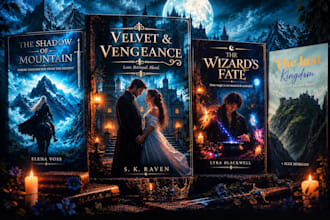 design a stunning fantasy book cover for your novel