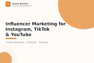 do influencer marketing for instagram tiktok youtube