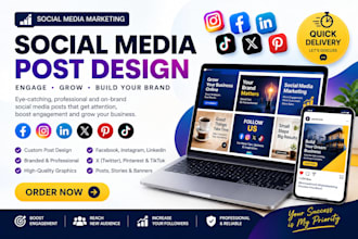 do social medial post design, instagram post design, facebook ads design