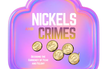 design book cover, poster and holographic sticker