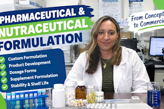develop nutraceutical and dietary supplement formulations