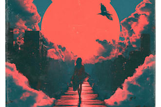 design your illustrated album cover art or music artwork