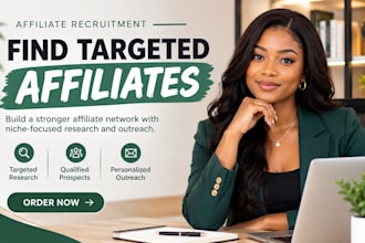 recruit targeted affiliates for your affiliate program