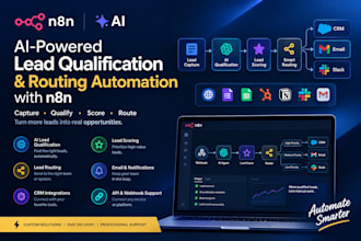build an ai lead qualification and routing automation in n8n