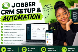 jobber setup, jobber CRM for lawn care, hvac, plumbing, electrical, contractor