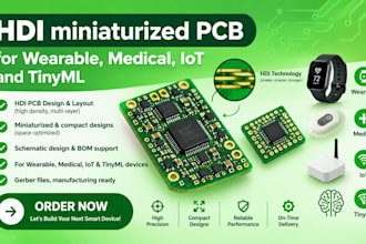 design hdi miniaturized pcb for wearable, medical, iot and tinyml