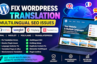 fix wordpress translation wpml multilingual seo weglot polylang translatepress
