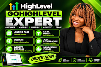 setup gohighlevel CRM automation, workflows and lead nurturing