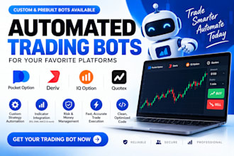 build automated pocket option, deriv, iq option and quotex script for strategy