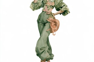 illustrate a fashion designs, fashion illustration