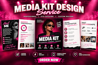 design ugc influencer socialmedia kit electronic press kit epk speaker one sheet