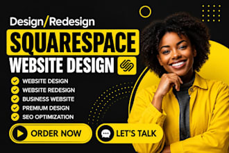 design a modern squarespace website for business, redesign squarespace