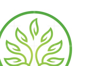 a professional modern tree logo