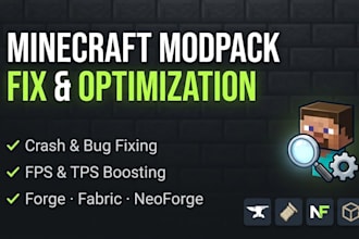 fix, optimize, and debug your minecraft modpack and cobblemon server