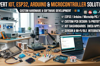 create iot, esp32, arduino, and microcontroller solutions