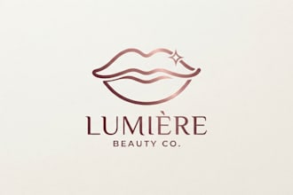design a professional and stylish lips logo for your brand