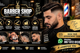 design a professional poster, flyer, advert, movie poster, logo for you