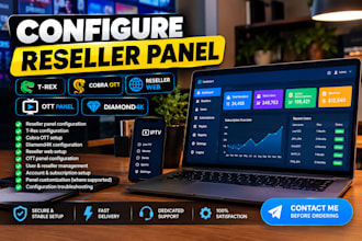 configure reseller panel, trex, cobra ott, reseller web, ott panel, diamond4k