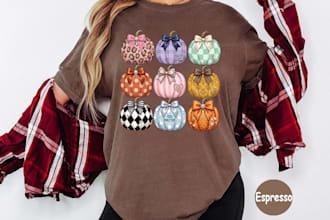 design halloween fall thanksgiving christmas etsy pod apparel