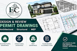 design and review architectural structural, mep permit drawings