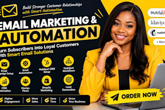 do email marketing email automation hubspot CRM setup klaviyo flows setup