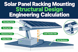 solar panel racking mounting structural design engineering calculation