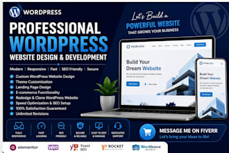 build wordpress website, custom wordpress website