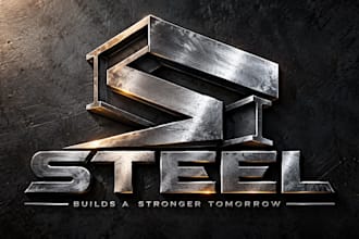 design a professional  metal, industrial, or fabrication steel logo