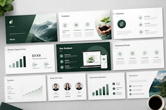 design a professional canva pitch deck