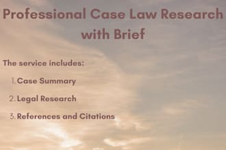 help you research case laws