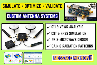 design any antenna system in cst and hfss