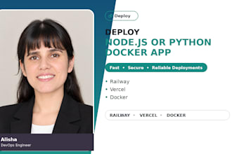 deploy nodejs or python docker app on railway, vercel,netify