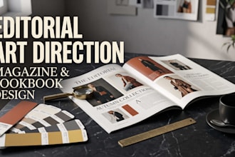 design editorial art direction for magazine and look book catalogue