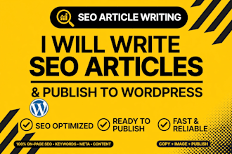 write SEO articles and publish to wordpress