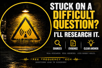 do difficult question research