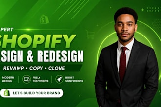 clone, revamp, design, redesign shopify store or build eccommerce store