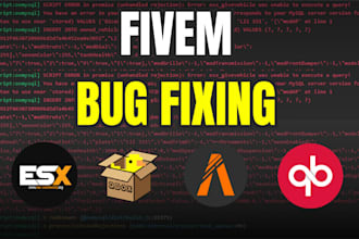 fix any bug, script or database error in your fivem qbcore, qbx, esx server