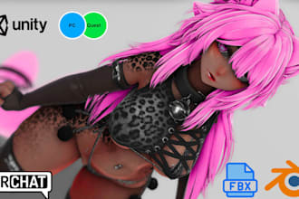 create custom vrchat furry avatar commission nsfw 3d model humanoid vrc avatar