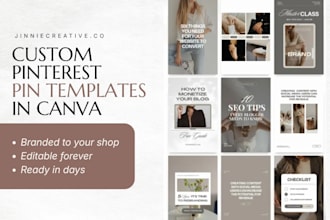 design custom pinterest pin templates in canva for your brand
