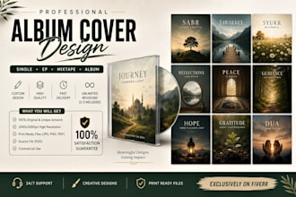 design a professional islamic album cover for your music