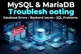 troubleshoot mysql mariadb database errors and backend issue